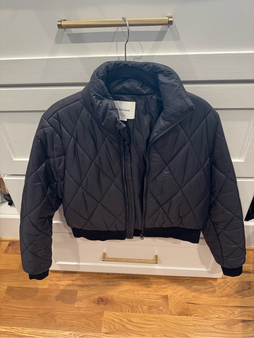 Quilted Puffer Jacket - Black - Lovers & Friends
